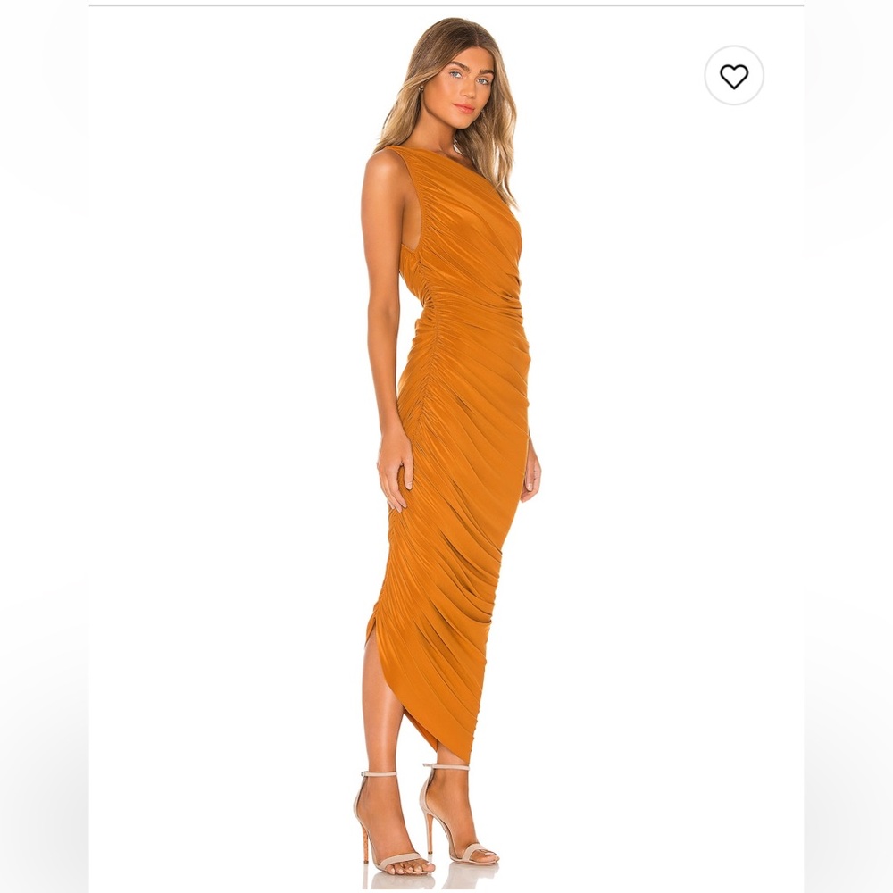 Norma Kamali Diana Gown in Bronze - Picture 2 of 4